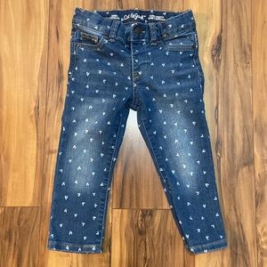 Cat & Jack Toddler Girls Heart Jeans -  Size 2T